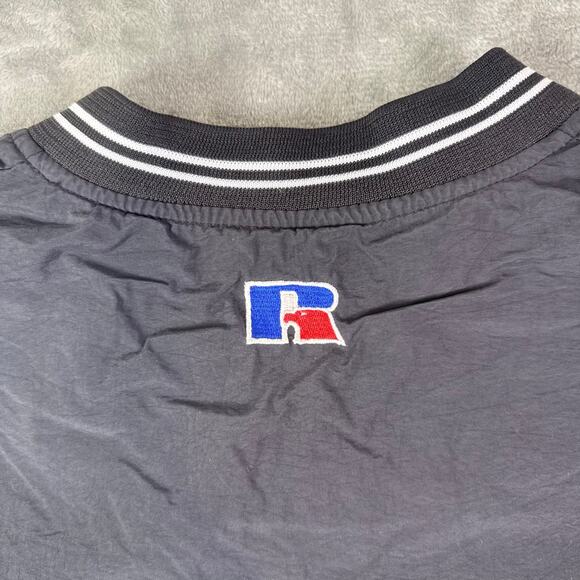 Vintage Hershey’s logo Mens L black Russell Pullover Nylon Windbreaker - Picture 5 of 7